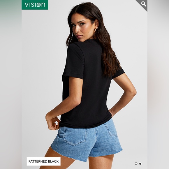 Organic cotton embroidered heart tee - Picture 3 of 7